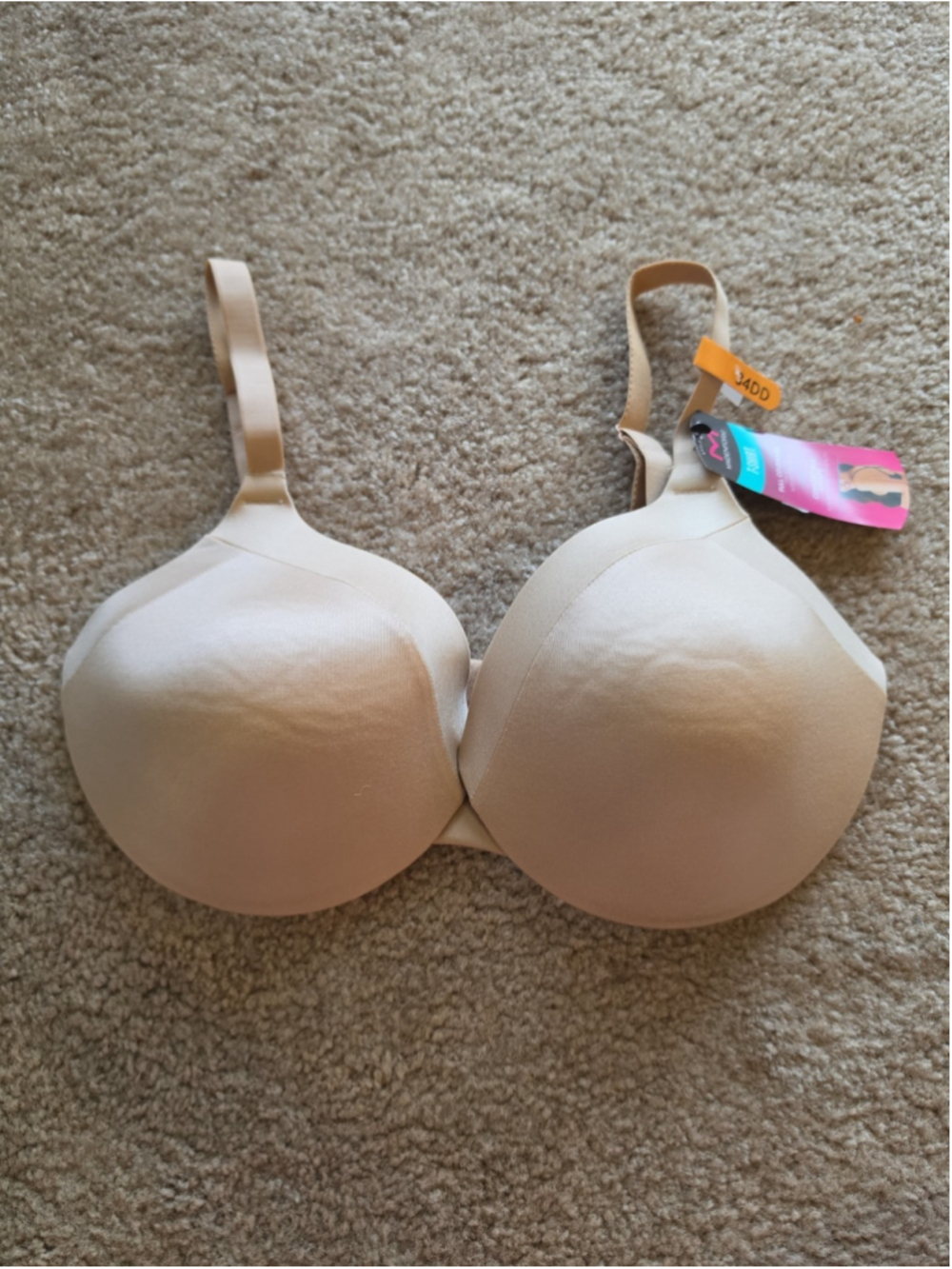 Women's Maidenform Tan Comfort Devotion Shaping T-Shirt Bra 34DD
